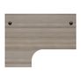 New Radial / Corner Desk 1800 x 1200mm - Grey Oak Image 5