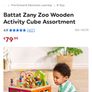 wooden toddler activity cube Image 2