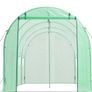 15ft x 7ft Walk-In Polytunnel Greenhouse with Built-In Irrigation System  Galvanised Steel Frame Image 3