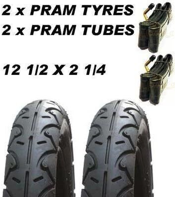 2 x Tyres & 2x Tubes 12 1/2 X 2 1/4 for strollers, wheelchairs, or small scooters