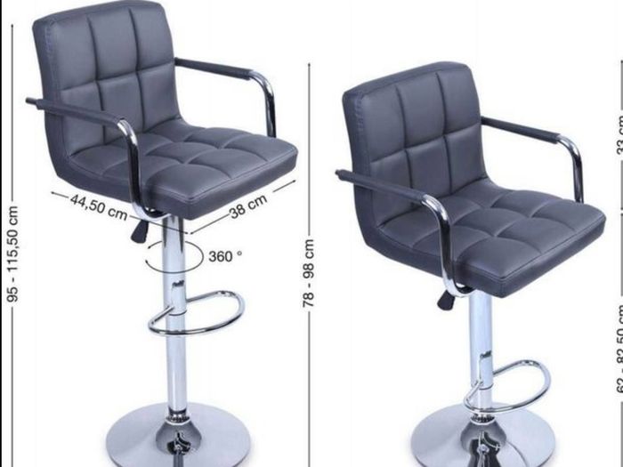 New High Swivel Bar Stools / Adjustable Height / Delivery