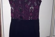 MANGO dress. Pink and Navy.