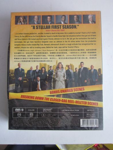 The Closer Complete Season 1 to 5 DVD Box Set New