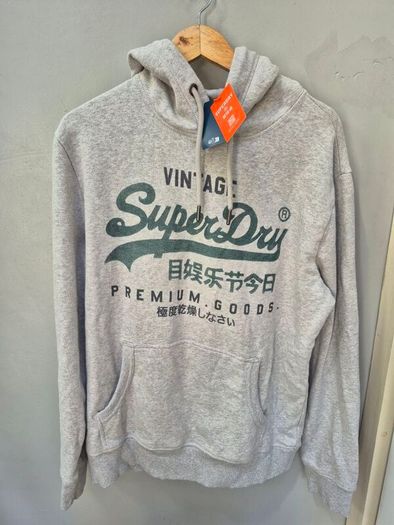 Superdry Mens Ice Grey Marl Hoodie