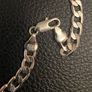 Large "F"Initial on Silver Chain. Image 4