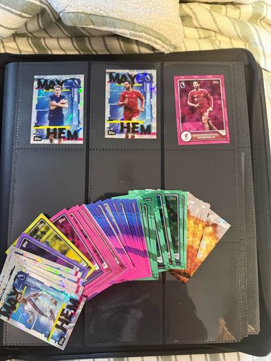 2026/27 Topps Premier League Flagship Mayhem + Voltage + Gold Rainbow Laser + On Fir