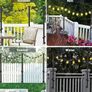 4 Pack String Lights Poles 60 Inch Lamp Pole, Light Bars for Outdoor Fairy Lights, Outdoor Light Poles with Mounting Clips and Hanging Base for Patio, Garden, Backyard, Deck, Fence Image 2