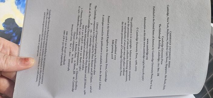 The Cambridge Companion to Chaucer, 2nd Edition, Excellent Condition