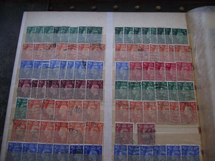A mixed collection of used stamps, presented in the stock book #3