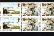 1989 Guernsey GB1.20 Defintive Stamp Booklet Pane (ex cover showing Fish Market, St Peter Port) Mint Never Hinged (MNH)