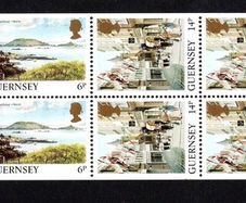 1989 Guernsey GB1.20 Defintive Stamp Booklet Pane (ex cover showing Fish Market, St Peter Port) Mint Never Hinged (MNH)