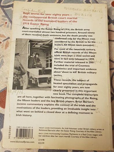 From Behind A Closed Door: Secret Court Martial Records Of The 1916 Easter Rising by Brian Barton