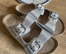 Next silver sandals uk2 excellent condition!