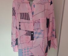 Pink long sleeve blouse size UK16 EU44 Postage included