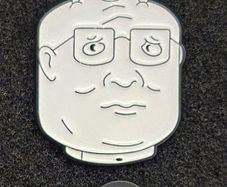 King of the hill , hank hill, propane,  pin back badge.