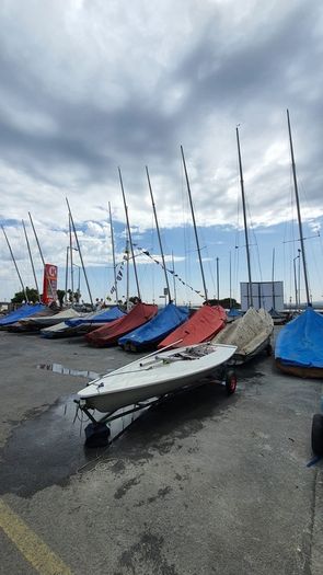 Complete Laser sailboat with all rigs in very good condition