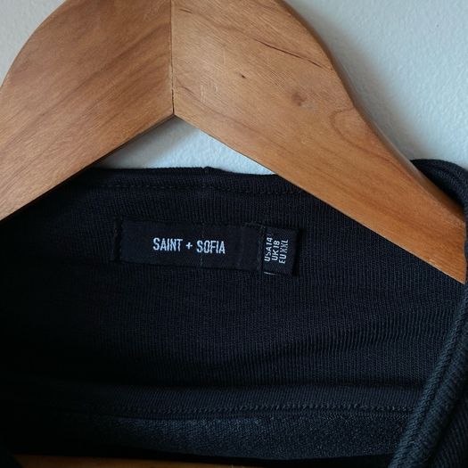 Saint + Sofia Organic Cotton Black Jacket