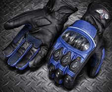 Premium Genuine Leather Motorcycle Gloves Breathable Motorbike Racing & Touring Gloves