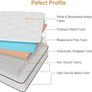Double Mattress Hybrid Memory Foam and spring Mattress Medium firm (135x190x22cm) Image 3
