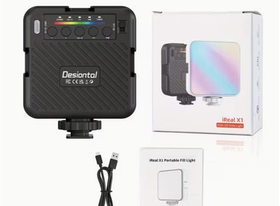 Desiontal iReal X1 Full Colour RGB Fill Light | LED Soft Beauty Light Strip