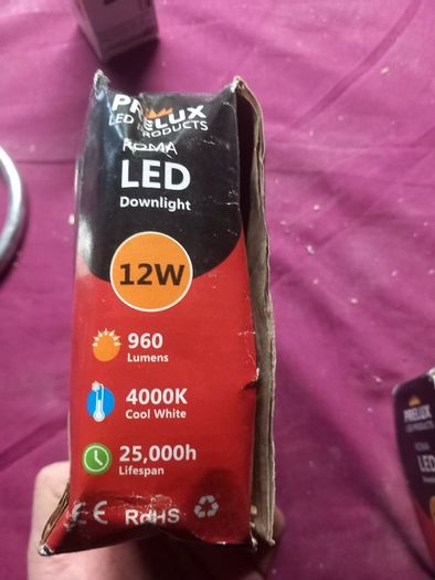 6 Down Lights Prelux Led energy saver ip20 Rated