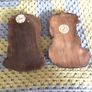 A Pair Of french vintage Wooden carved Hangemalt Man & Woman wall plaques Image 4