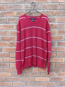 Tommy Hilfiger V Neck Sweater Mens Large L