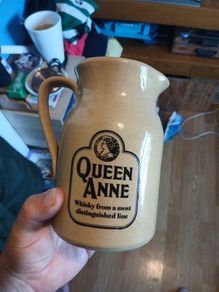 queen ann whiskey jug