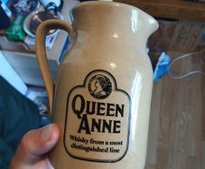 queen ann whiskey jug