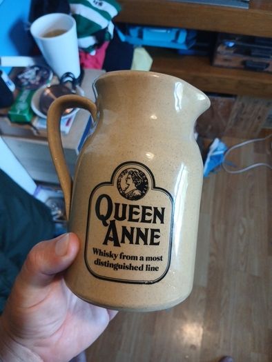 queen ann whiskey jug