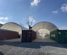 40ft Container Shelter With Rear Wall Enclosed