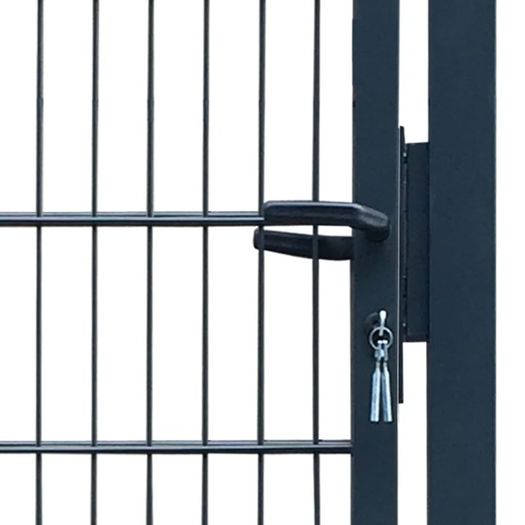 2D Fence Gate (Single) Anthracite Grey 106 x 170 cm