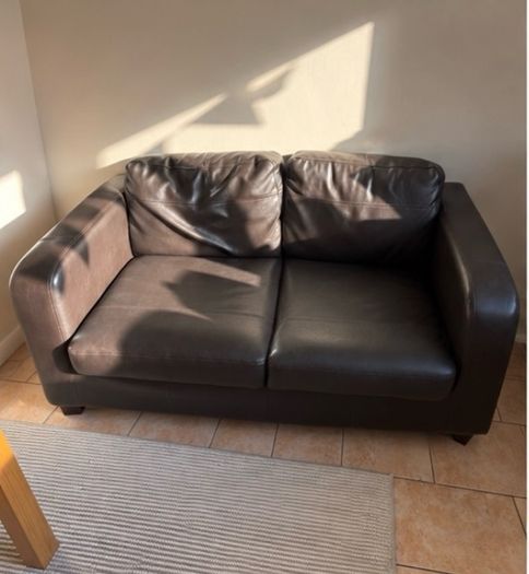 Brown Leather Couch