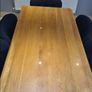 dining table with glass cover Image 3