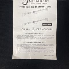 Screen Monitor Arm Metalicon 2 Units Available