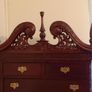 Tallboy Chest of Drawers with Bonnet Top & Carvings Image 3