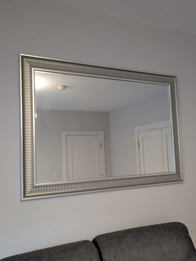Gold rimmed mirror