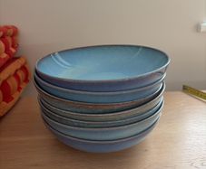 Considered by Helen James blue Uisce pasta bowls