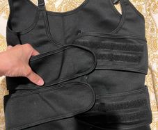 Tummy control shapewear with thin shoulder strap sports top