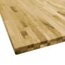 Table Top Solid Oak Wood Square 44 mm 80x80 cm Image 5