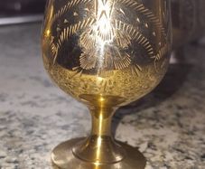 6 goblets silver plated.