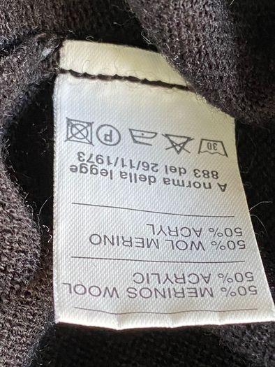 Tessitore Black roll up jumper unworn