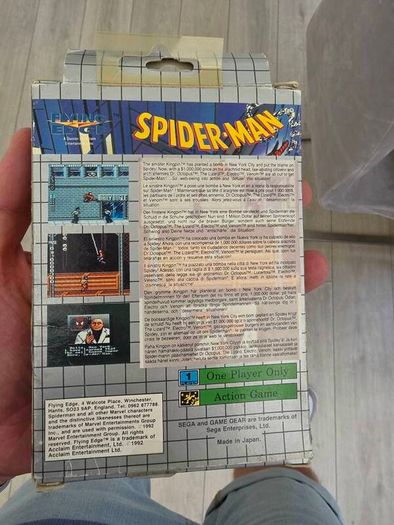 Spiderman Flying Edge Sega Game Gear CIB