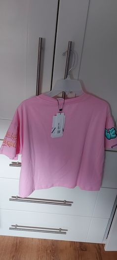 Girls Top Graffiti T-shirt 13-14yrs From Zara-new!