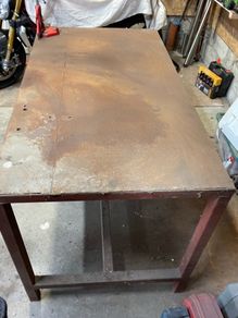 Steel workbench