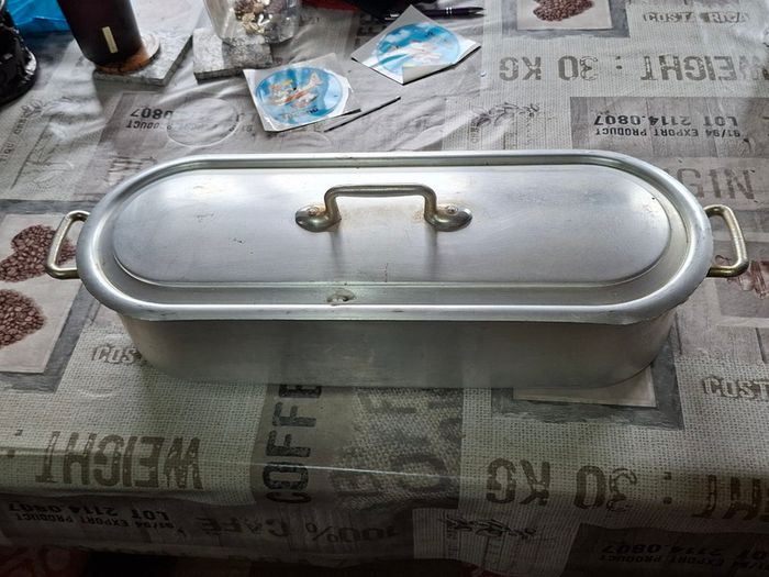 Vintage Aluminium Fish Steamer Poacher or Fish Kettle, Designed for Cooking Whole Fish, Postage Available