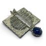 Mid Century Brutalist Silver Pendant with Sodalite Image 4