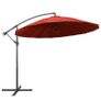 Hanging Parasol Terracotta 3 m Aluminium Pole Image 5