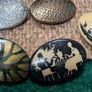 vintage George & Co. Press Button Tins with contents Image 9