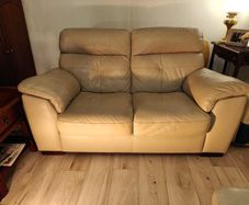2 seater leather sofa